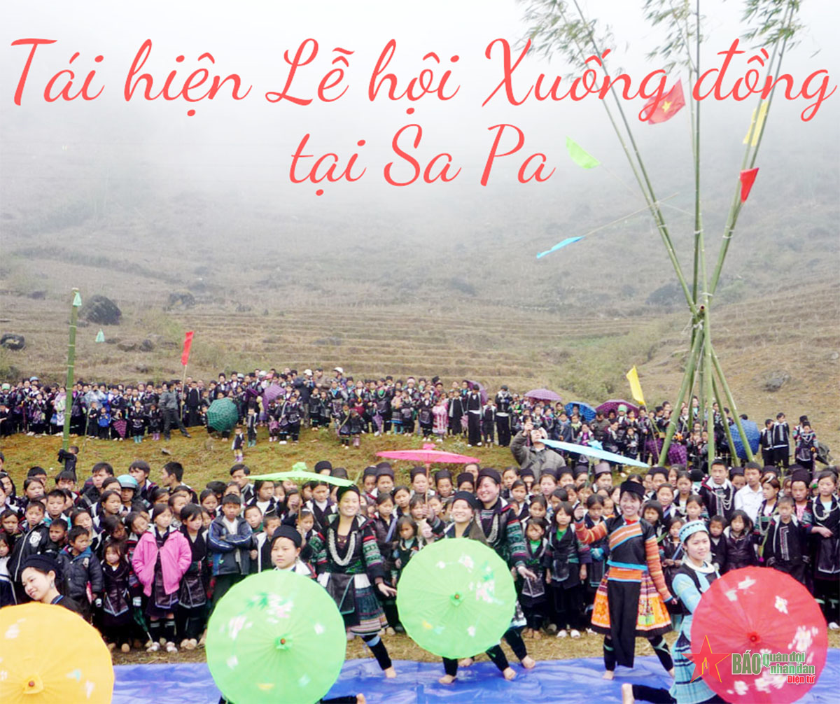 Tái hiện Lễ hội Xuống đồng của dân tộc Giáy, xã Tả Van, thị xã Sa Pa